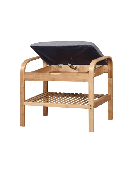 ST12 Stojak na Buty - Siedzisko / Bambusowy - Naturalny Styl