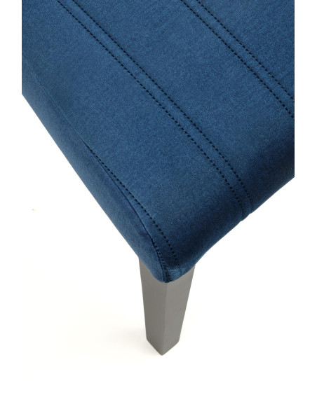 DIEGO 2 Krzesło Drewniane Velvet Pikowany Granatowy - Elegancja i Komfort