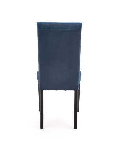 DIEGO 2 Krzesło Drewniane Velvet Pikowany Granatowy - Elegancja i Komfort