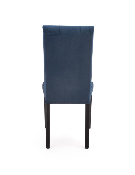 DIEGO 2 Krzesło Drewniane Velvet Pikowany Granatowy - Elegancja i Komfort
