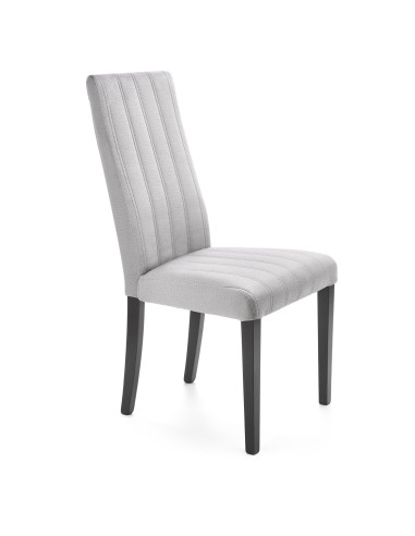 DIEGO 2 Krzesło Drewniane Velvet Pikowany Jasny Popiel - Subtelna Elegancja