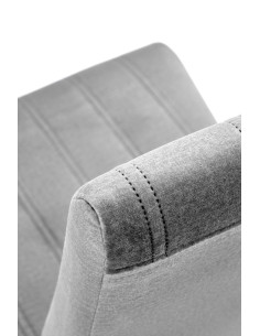 DIEGO 2 Krzesło Drewniane Velvet Pikowany Jasny Popiel - Subtelna Elegancja 2