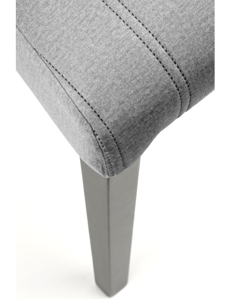 DIEGO 2 Krzesło Drewniane Velvet Pikowany Jasny Popiel - Subtelna Elegancja