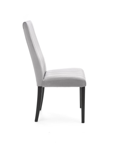 DIEGO 2 Krzesło Drewniane Velvet Pikowany Jasny Popiel - Subtelna Elegancja