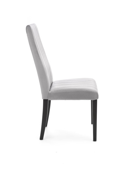 DIEGO 2 Krzesło Drewniane Velvet Pikowany Jasny Popiel - Subtelna Elegancja