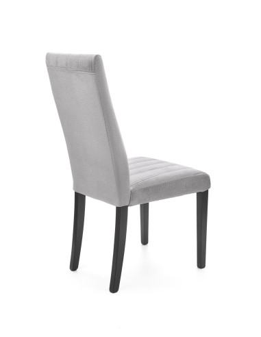 DIEGO 2 Krzesło Drewniane Velvet Pikowany Jasny Popiel - Subtelna Elegancja