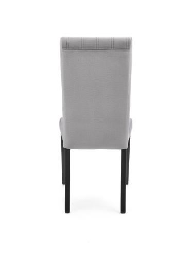 DIEGO 2 Krzesło Drewniane Velvet Pikowany Jasny Popiel - Subtelna Elegancja