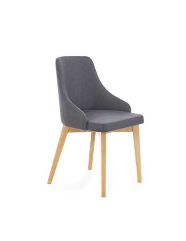 TOLEDO Krzesło Drewniane Dąb Miodowy/Ciemny Grafit - Ciepło i Styl