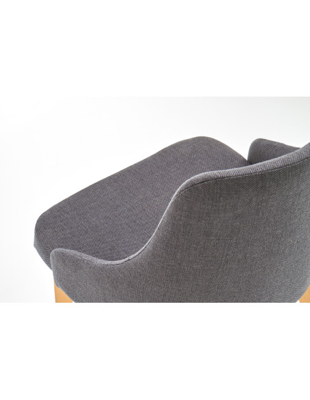 TOLEDO Krzesło Drewniane Dąb Miodowy/Ciemny Grafit - Ciepło i Styl