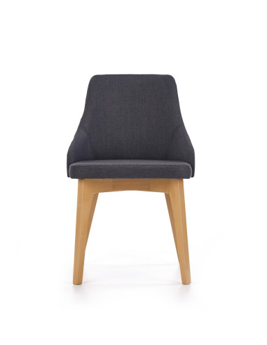 TOLEDO Krzesło Drewniane Dąb Miodowy/Ciemny Grafit - Ciepło i Styl