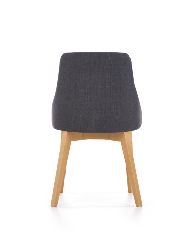 TOLEDO Krzesło Drewniane Dąb Miodowy/Ciemny Grafit - Ciepło i Styl