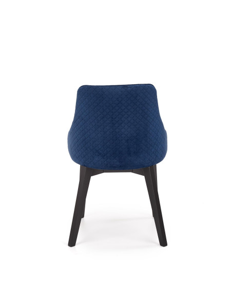 TOLEDO 3 Pikowane Krzesło Drewniane Velvet Granatowy - Luksusowy Akcent