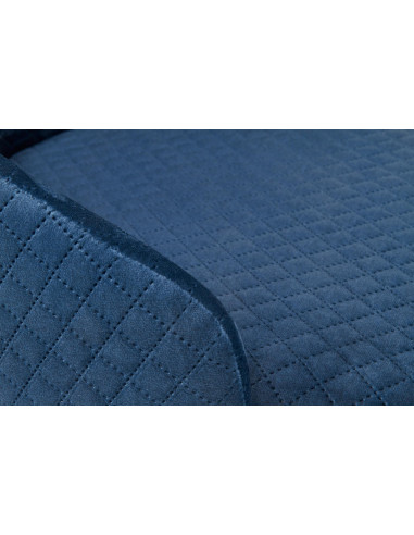 TOLEDO 3 Pikowane Krzesło Drewniane Velvet Granatowy - Luksusowy Akcent