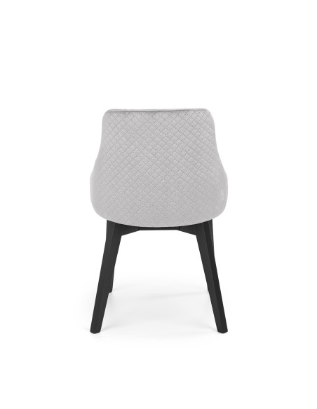 TOLEDO 3 Pikowane Krzesło Drewniane Velvet Popiel - Elegancja i Delikatność