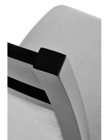 Krzesło drewniane GERARD2 czarny / VELVET popiel