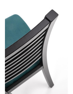 Krzesło drewniane GERARD6 czarny / VELVET ciemny zielony 2