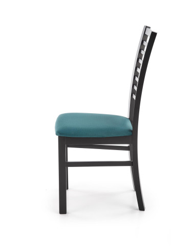 Krzesło drewniane GERARD6 czarny / VELVET ciemny zielony