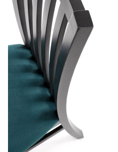 Krzesło drewniane GERARD7 czarny / VELVET ciemny zielony 2