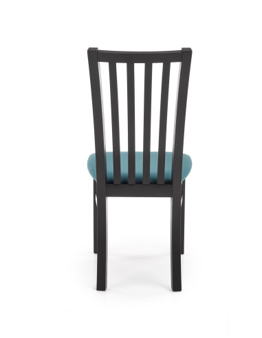 Krzesło drewniane GERARD7 czarny / VELVET ciemny zielony