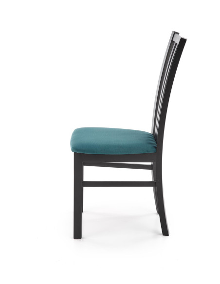 Krzesło drewniane GERARD7 czarny / VELVET ciemny zielony