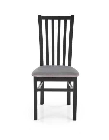 Krzesło drewniane GERARD7 czarny / VELVET popiel