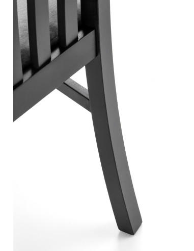 Krzesło drewniane GERARD7 czarny / VELVET popiel