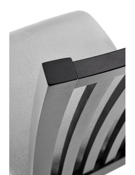 Krzesło drewniane GERARD7 czarny / VELVET popiel