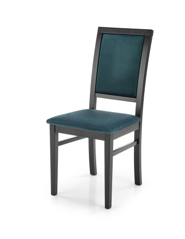 SYLWEK1 krzesło czarny / tap: velvet Monolith 37 (ciemny zielony) 