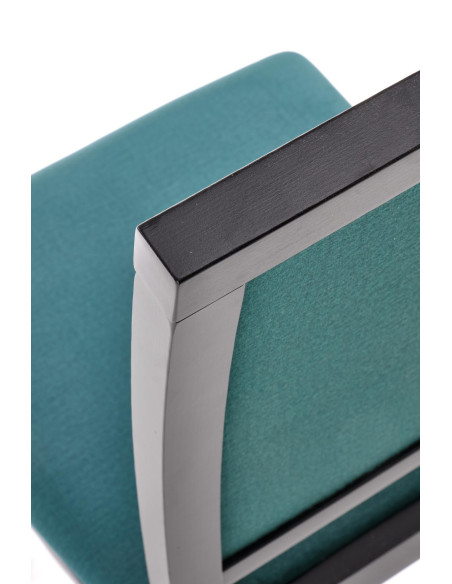 SYLWEK1 krzesło czarny / tap: velvet Monolith 37 (ciemny zielony) 