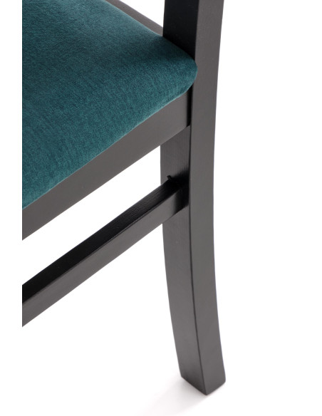 SYLWEK1 krzesło czarny / tap: velvet Monolith 37 (ciemny zielony) 