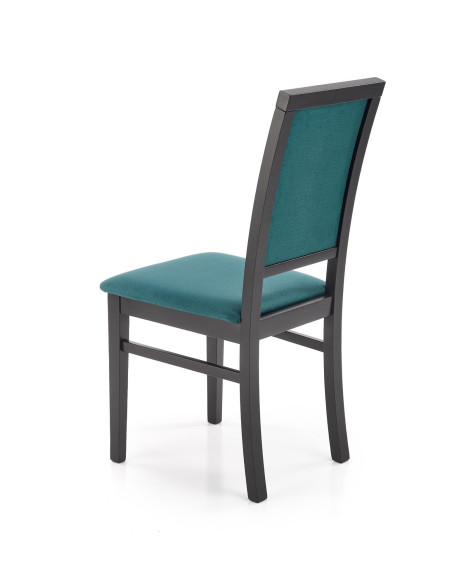 SYLWEK1 krzesło czarny / tap: velvet Monolith 37 (ciemny zielony) 