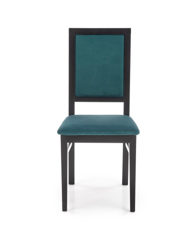 SYLWEK1 krzesło czarny / tap: velvet Monolith 37 (ciemny zielony) 