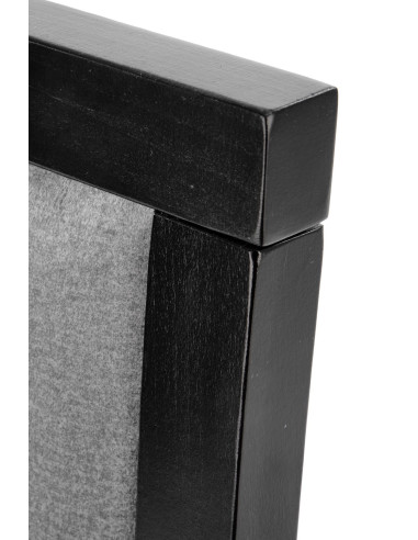 Krzesło drewniane SYLWEK1 czarny / popiel VELVET