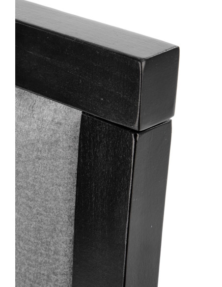 Krzesło drewniane SYLWEK1 czarny / popiel VELVET