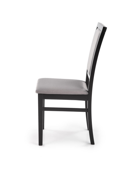 Krzesło drewniane SYLWEK1 czarny / popiel VELVET