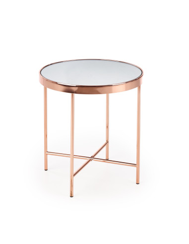 MIRA ława miedź / szkło 