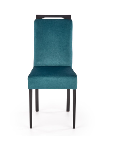 CLARION 2 Krzesło Drewniane Czarny/C.zielony Velvet - Nowoczesność i Styl