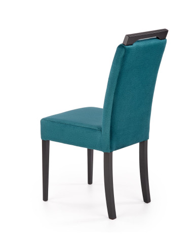 CLARION 2 Krzesło Drewniane Czarny/C.zielony Velvet - Nowoczesność i Styl