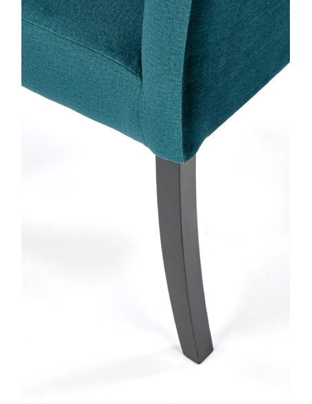 CLARION 2 Krzesło Drewniane Czarny/C.zielony Velvet - Nowoczesność i Styl
