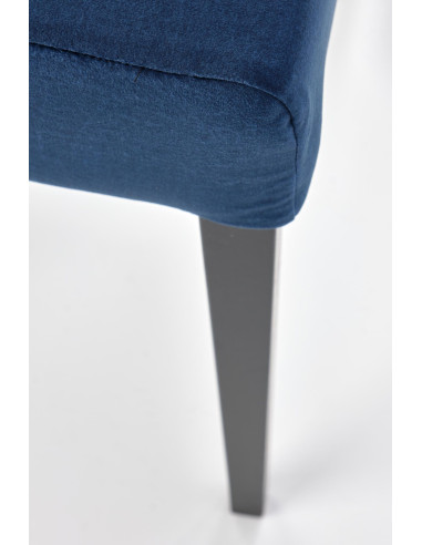 CLARION 2 Krzesło Drewniane Czarny/Granatowy Velvet - Elegancja i Komfort