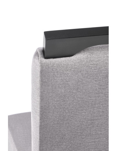 CLARION 2 Krzesło Drewniane Czarny/Popiel Velvet - Subtelna Elegancja