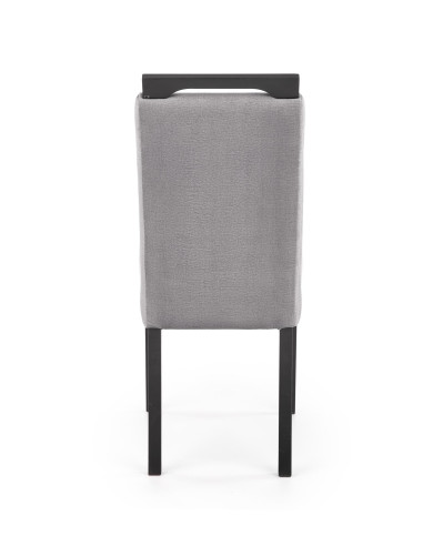 CLARION 2 Krzesło Drewniane Czarny/Popiel Velvet - Subtelna Elegancja