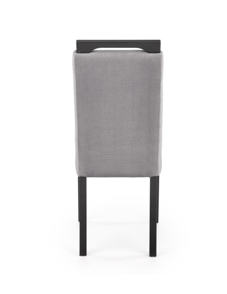 CLARION 2 Krzesło Drewniane Czarny/Popiel Velvet - Subtelna Elegancja