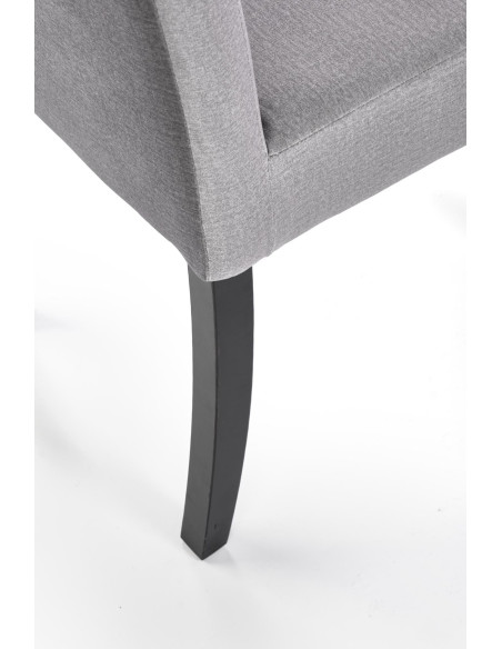 CLARION 2 Krzesło Drewniane Czarny/Popiel Velvet - Subtelna Elegancja