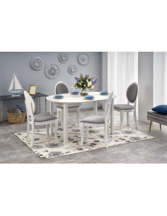 RINGO Stół Rozkładany Biały 102-142cm - Nowoczesność i Praktyczność