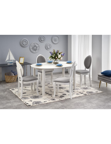 RINGO Stół Rozkładany Biały 102-142cm - Nowoczesność i Praktyczność