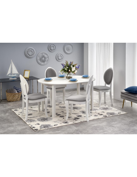 RINGO Stół Rozkładany Biały 102-142cm - Nowoczesność i Praktyczność