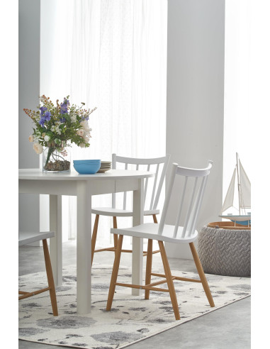 RINGO Stół Rozkładany Biały 102-142cm - Nowoczesność i Praktyczność