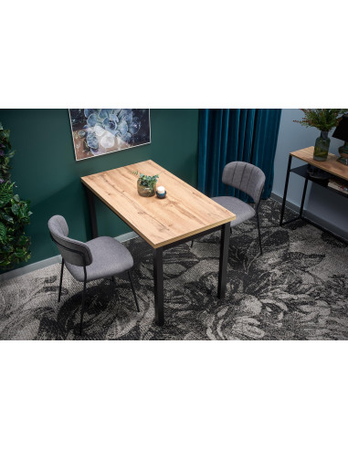 COBALT Klasyczny Stół 120x68cm Dąb Wotan/Czarny - Minimalizm i Elegancja