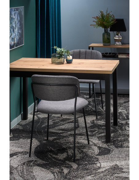 COBALT Klasyczny Stół 120x68cm Dąb Wotan/Czarny - Minimalizm i Elegancja